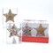 CC Christmas Decor Club Pack of 12 Brown Nature Star Christmas Tree Toppers 6"